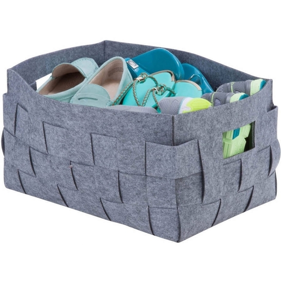Gray Woven Storage Basket - Picture 2 of 3